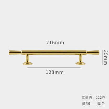 Electroplated French Gold Brass Handle