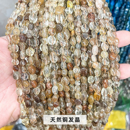 6-8Mm crystal agate irregular conformal loose beads