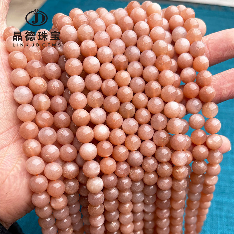 7A sun stone loose beads DIY