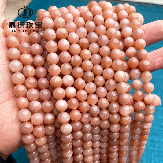 7A sun stone loose beads DIY