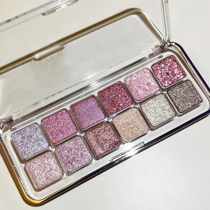 Paleta de sombras de ojos de 12 colores 