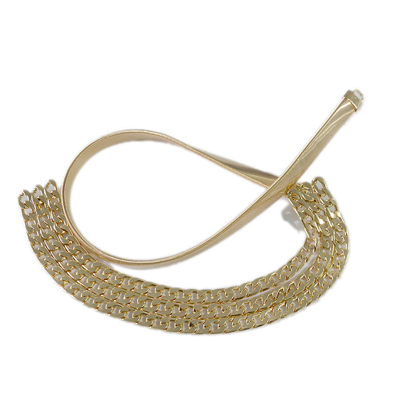 Personalized elastic chain waist chain