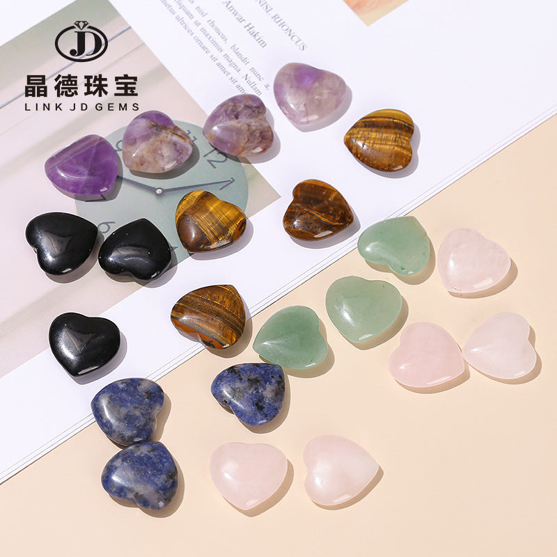 2Cm Natural Crystal Heart Shaped Gemstone