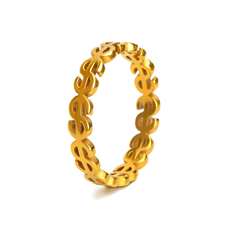 18K Gold Index Finger Ring Versatile