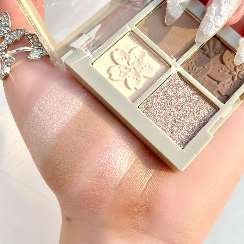 Paleta de sombras de ojos de cuatro colores Peach Blossom 