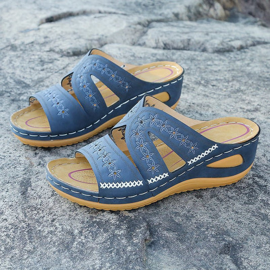 Wedge slippers women's shoes