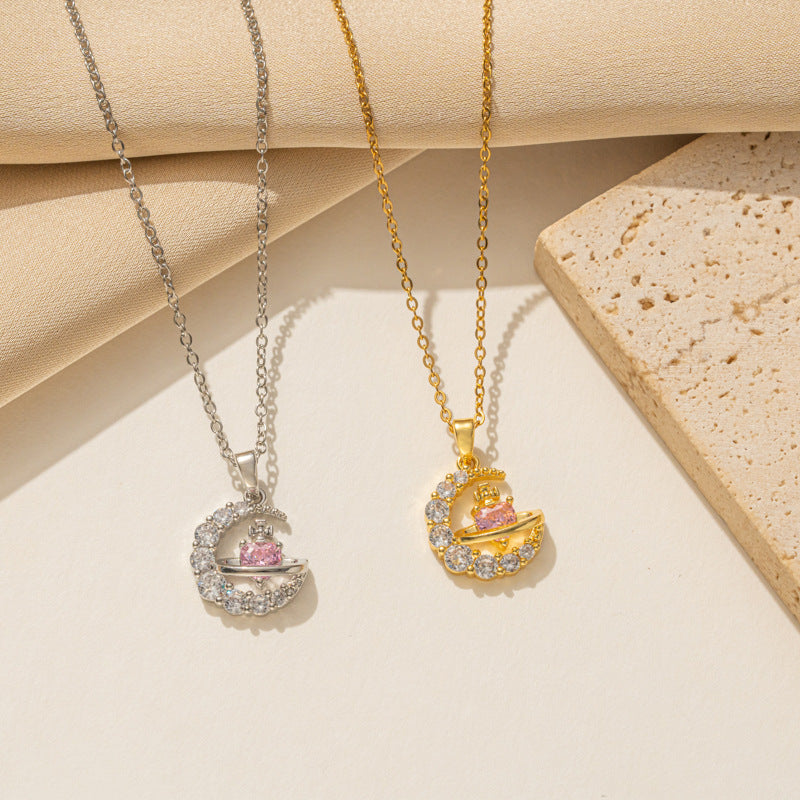 Regalo creativo del collar, collar de la luz de la luna del arco iris 