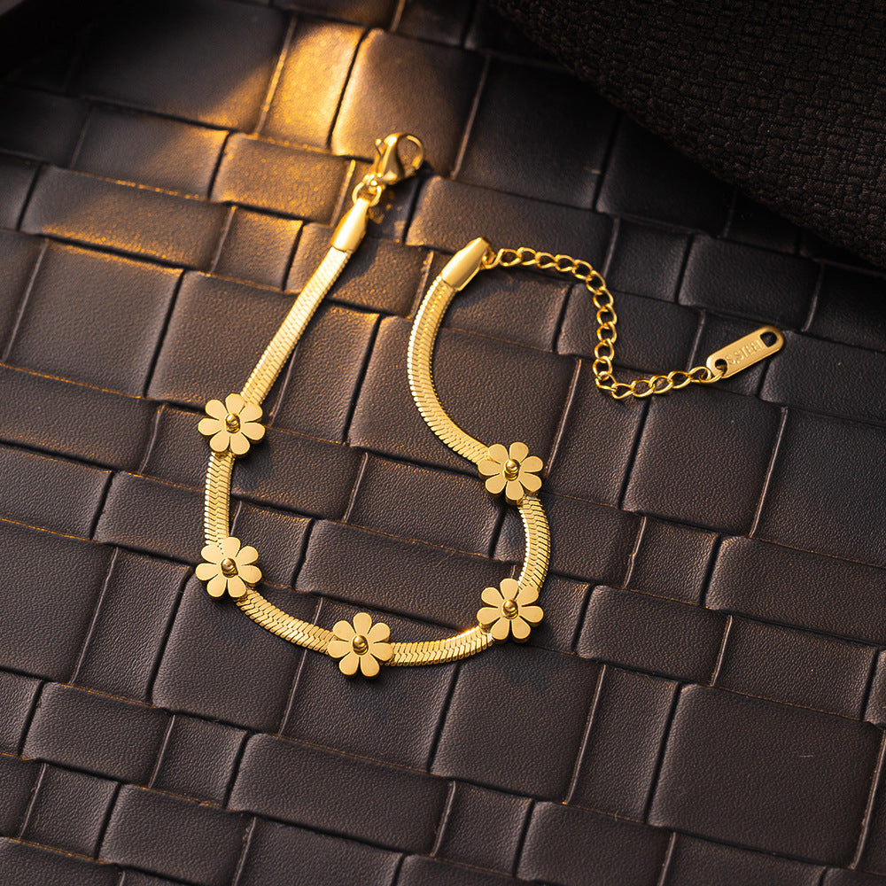 Daisy Titanium Steel Bracelet