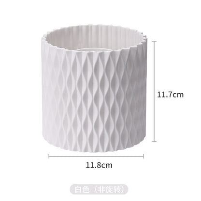 360-Degree Rotating Large Capacity Makeup Brush Holder Dustproof