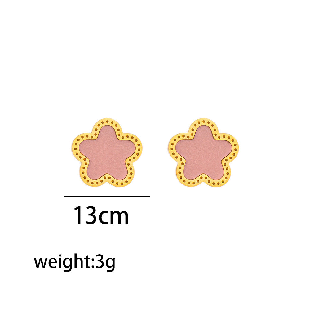 Conjunto de brincos e colar Fashion Blossom 