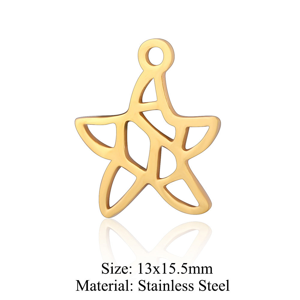 5 pcs/titanium steel pendant swan elephant gecko dolphin