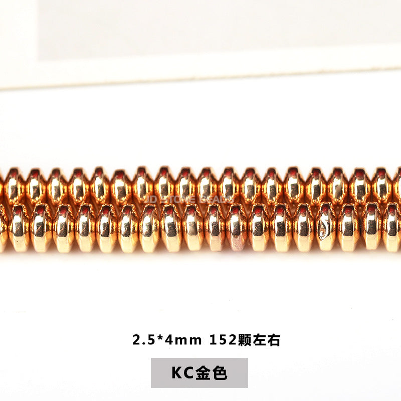 Black gallstone abacus beads DIY necklace bracelet beads