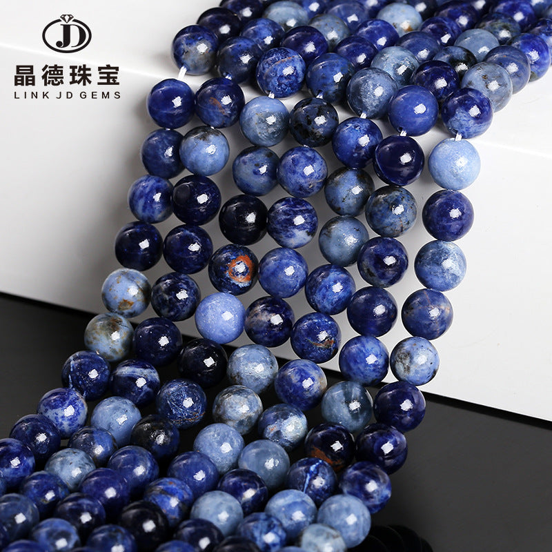 Blue stone loose beads DIY beaded jewelry accessories