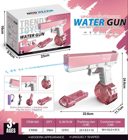 Pistola de agua automática recargable, gran capacidad 