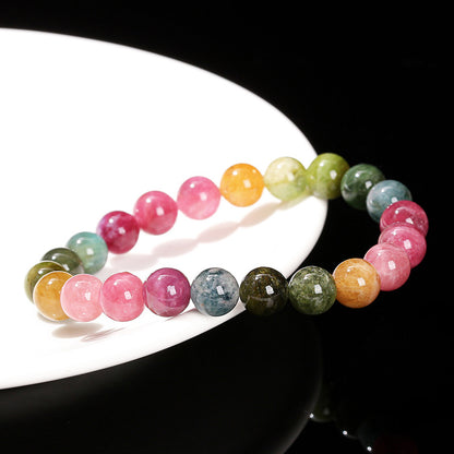 7A Natural Rainbow Tourmaline Bracelet