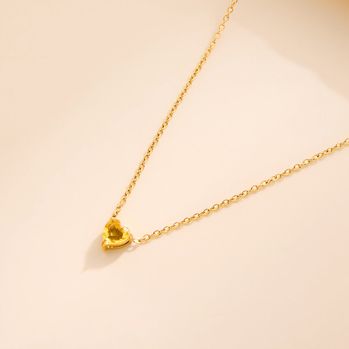 Color square crystal zircon fashion women's necklace