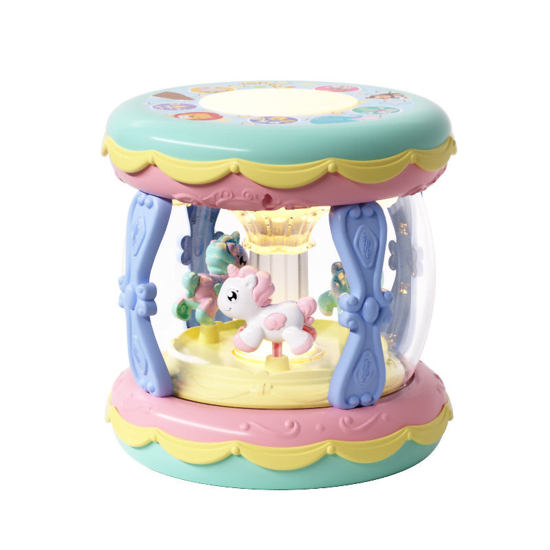 Baby Music Pat Drum Early Education Carousel Hand Drum Recharge
