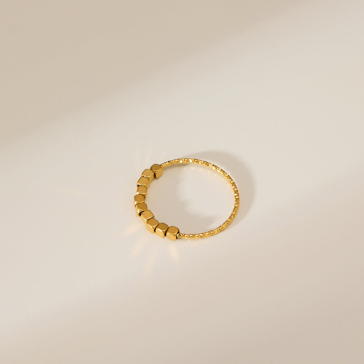 Compact Titanium Steel Mini Charms — Hexagon, Cube & Flower Beads