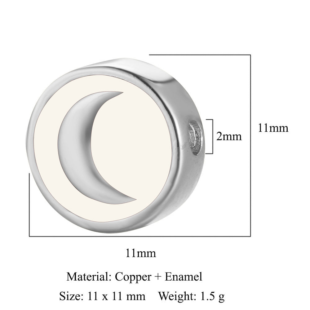 Cross Bergamot Copper Zircon Beads Spacer Beads