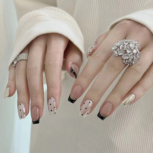 Short Ballet French Magic Pink Nails