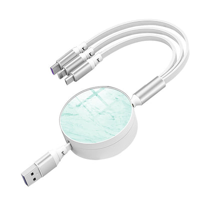 One to three fast charging cable double pull type 66w high current