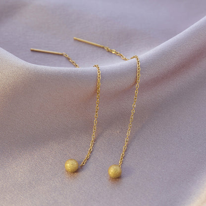 Four-leaf clover titanium steel ear buckle