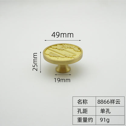 Gold single hole copper handle