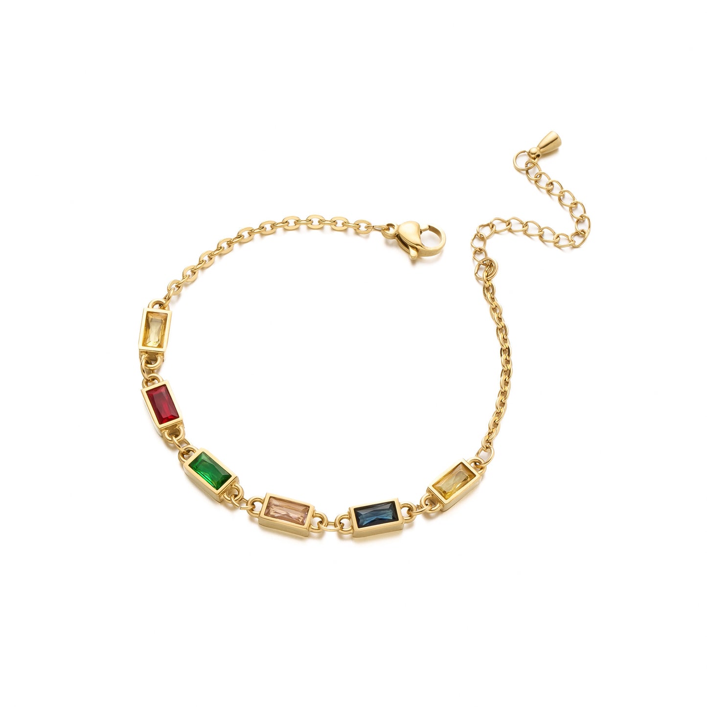 Retro Crystal Inlaid Bracelet