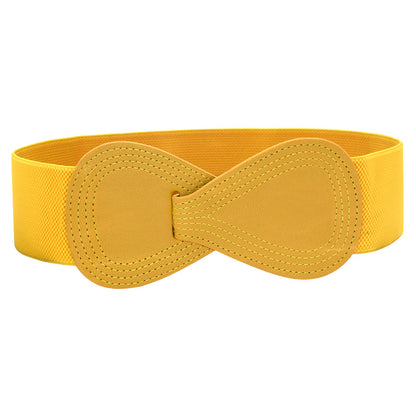 Bow elastic belt ladies