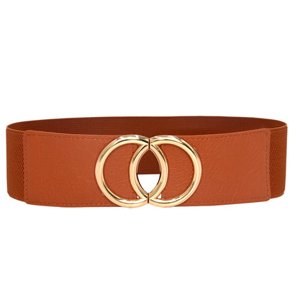 Black elastic elastic wide waist seal European and American