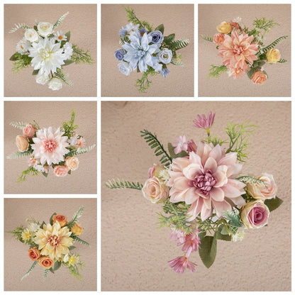 Hand-held rose flower wall flower arrangement simulation bouquet