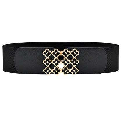 Flower buckle belt waist seal female