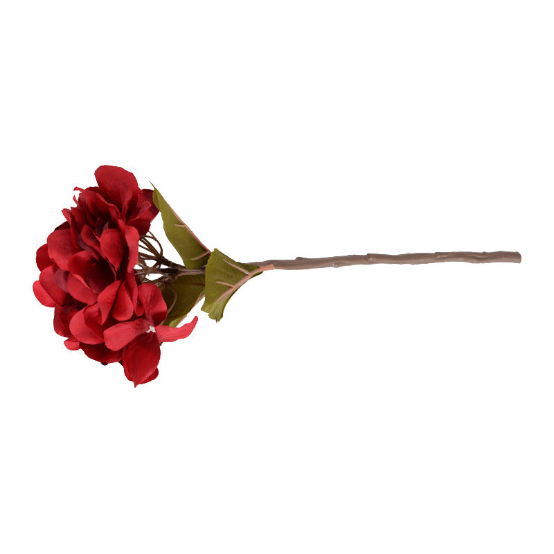 Artificial flower Eight Immortals Hydrangea with leaves French hydrangea