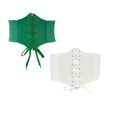 Elastic waist width belt