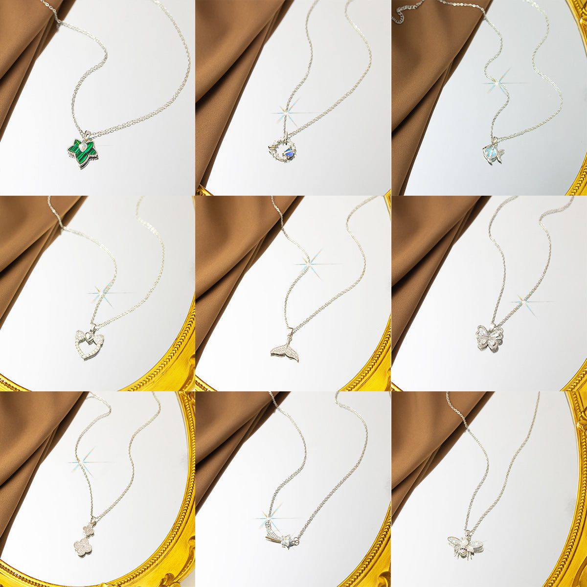 Fashion silver titanium steel necklace