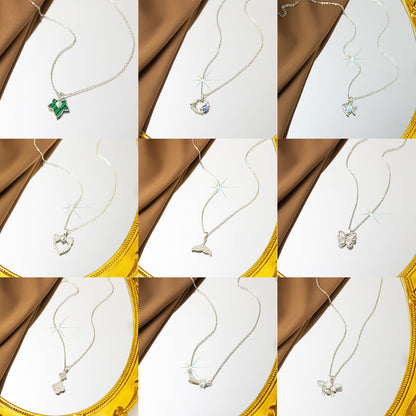 Fashion silver titanium steel necklace