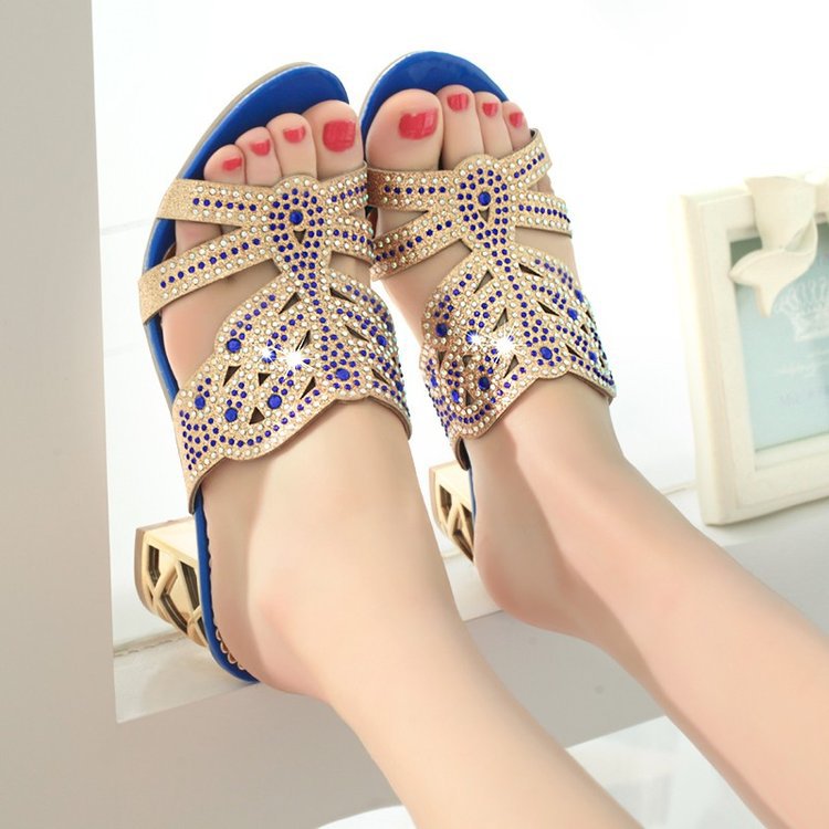 Summer petal drill cool slippers