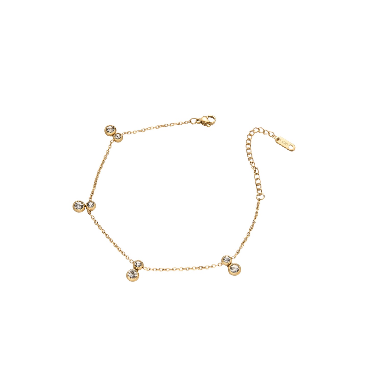 Stainless Steel Diamond Bracelet