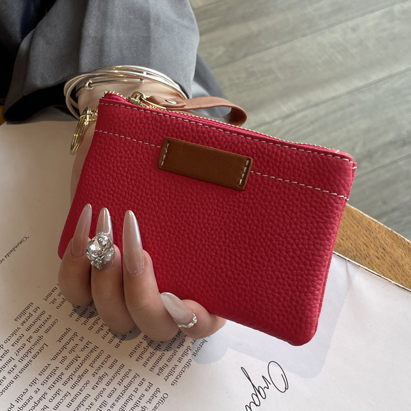 High-quality leather change purse