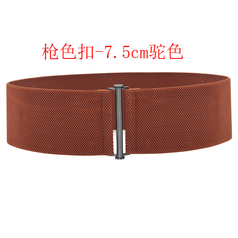 fashion Black simple waist seal elastic