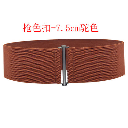 fashion Black simple waist seal elastic
