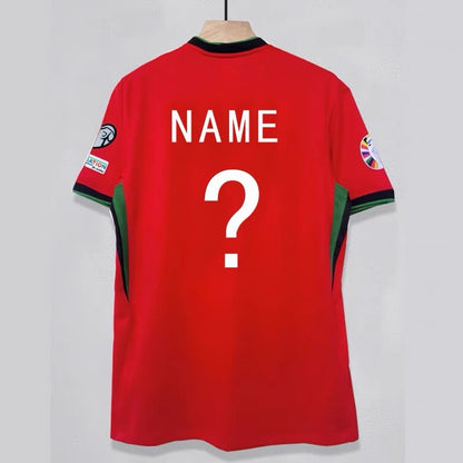 24 Euro Portugal Home Away 7 Ronaldo 11 F¨¦lix Short Sleeve