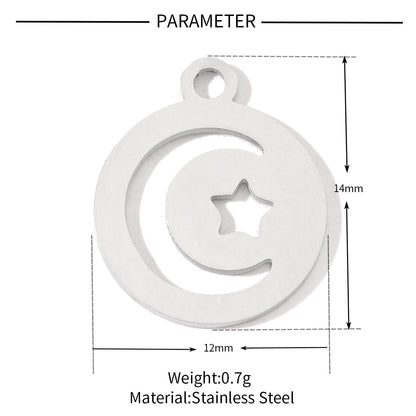 20 pcs/pack of boys and girls digital titanium steel pendants