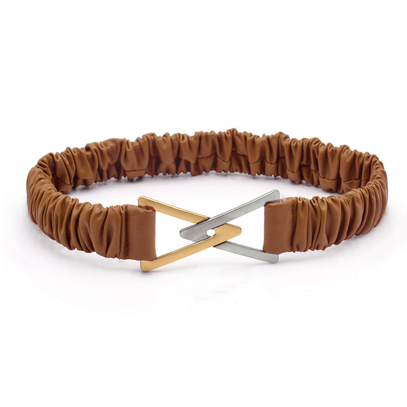 Dress stretch wide belt