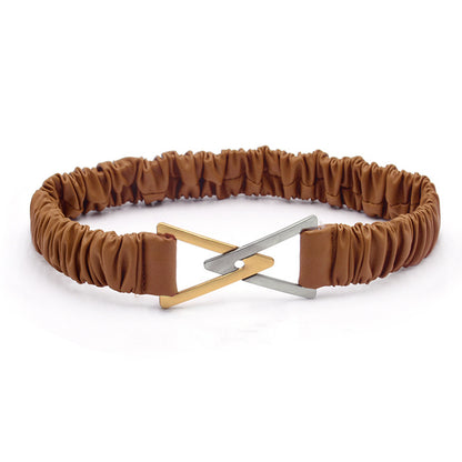 Dress stretch wide belt