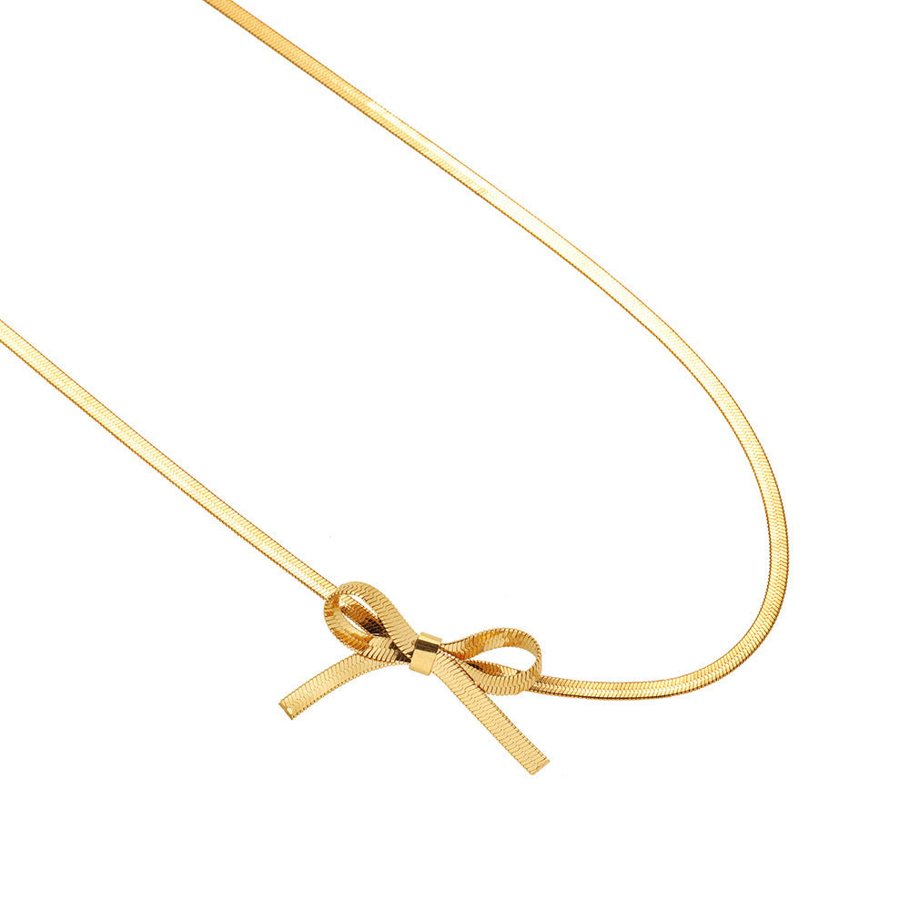 Personalized Gold-Plated Titanium Steel Snake Chain Choker
