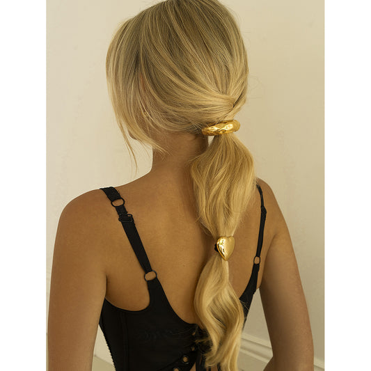 Cuerda para el pelo de cola de caballo con banda para el pelo de acero inoxidable 
