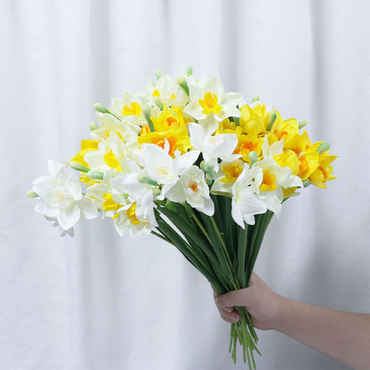 Artificial flower single daffodil bouquet