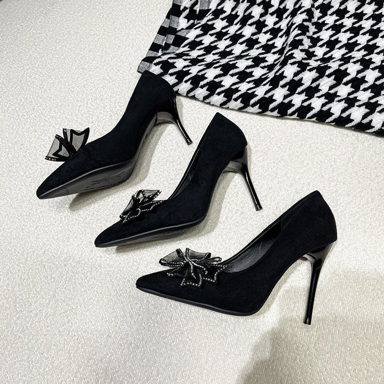 French high heels flower