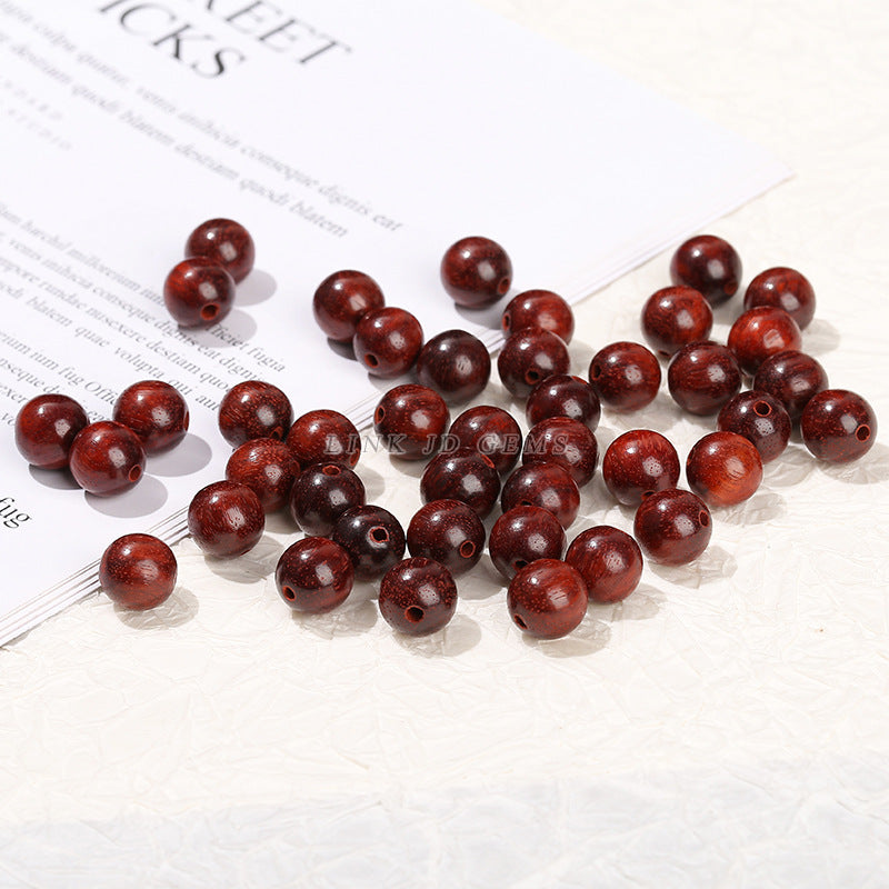 African Zambia blood sandalwood round beads woody loose beads